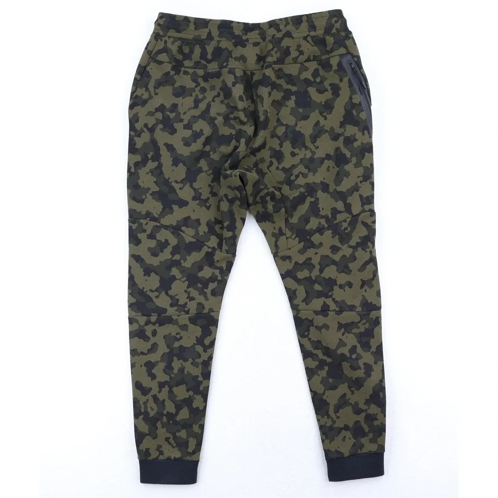 Nike Sportswear Tech Fleece Camo Jogger Pants Mens Large Green CJ5981-222